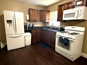 Microwave, oven, stovetop