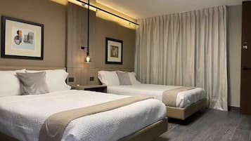 Desk, free WiFi, bed sheets