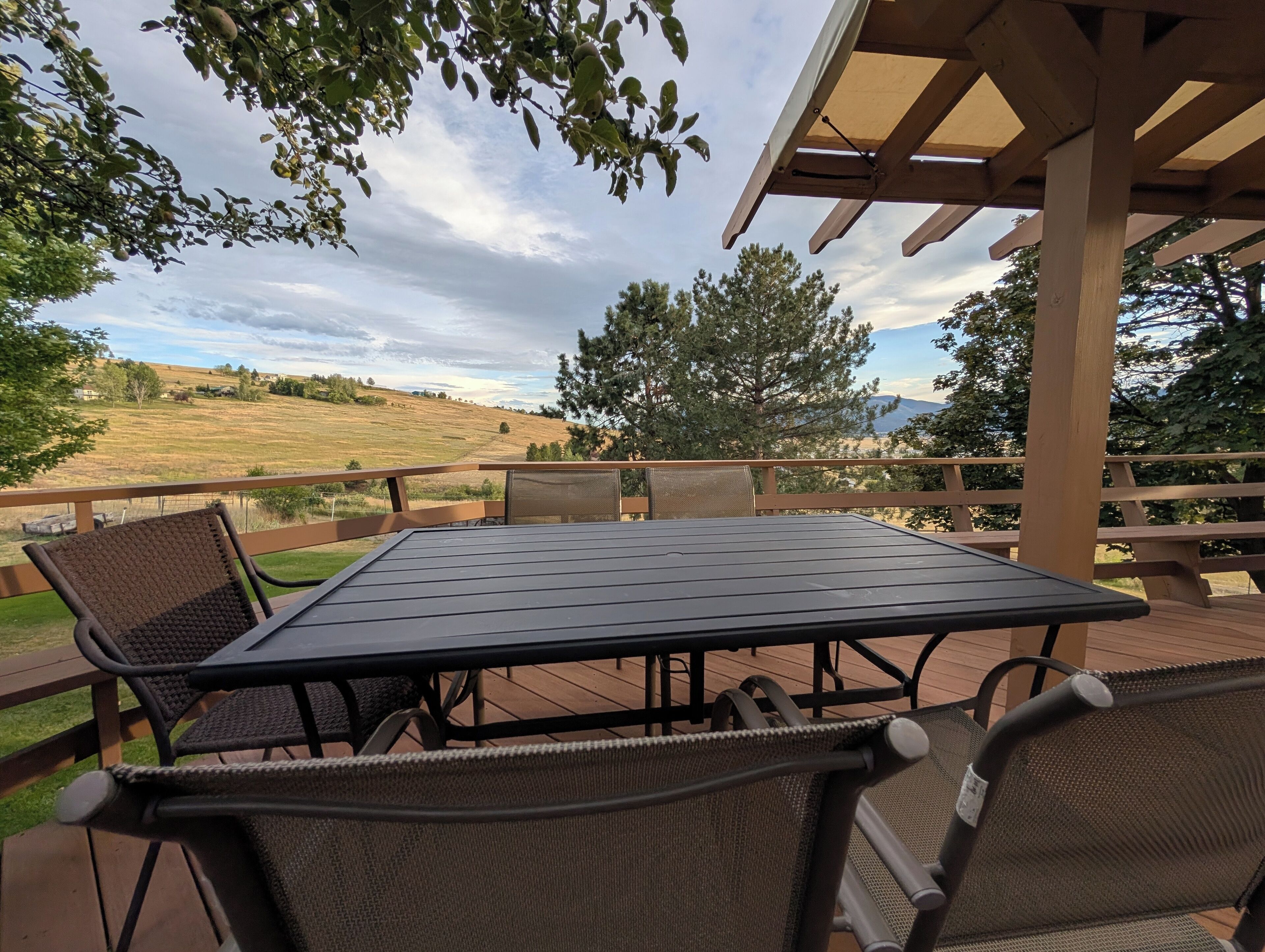 gorgeous view of Missoula from the deck
