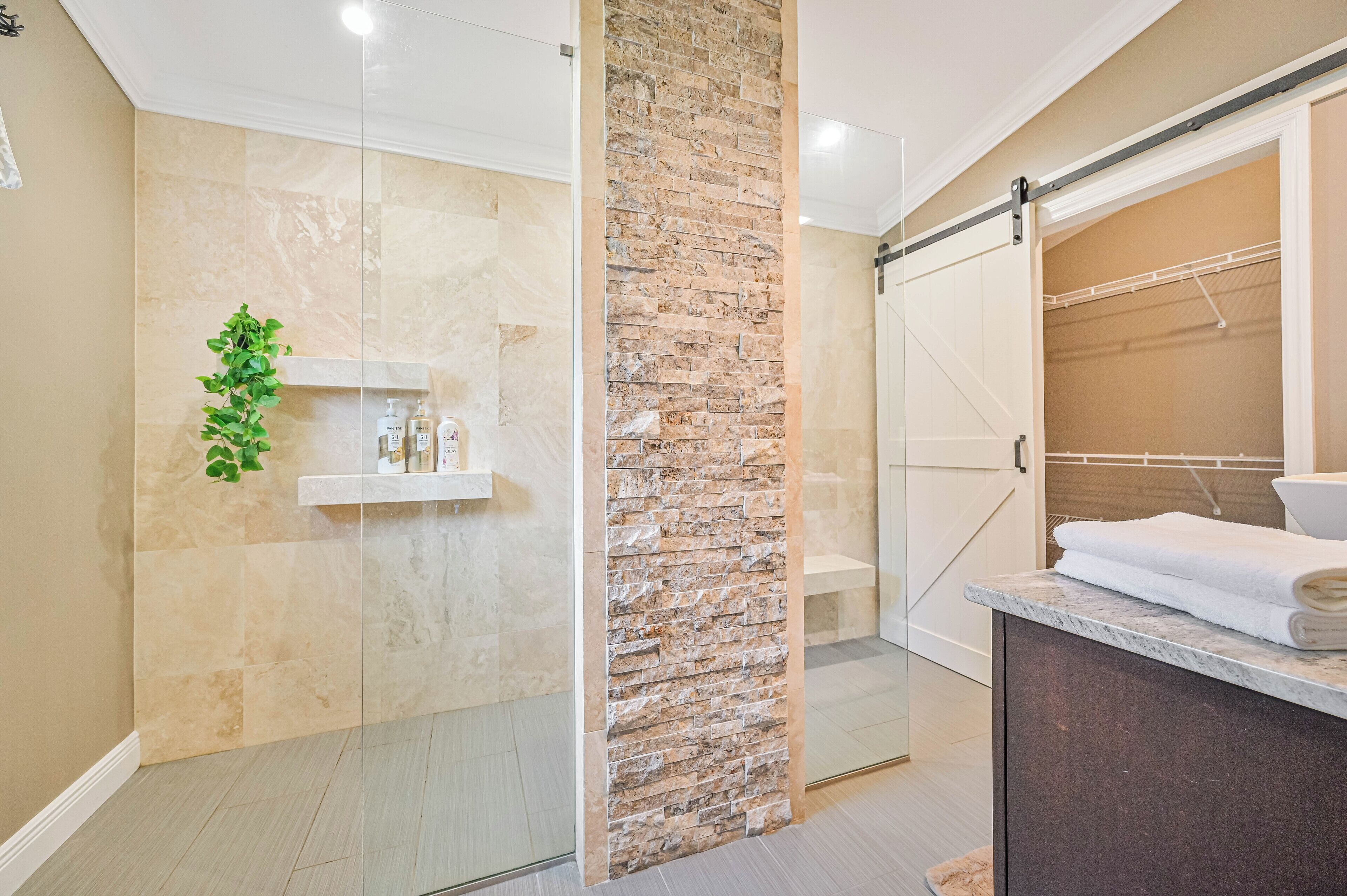 Shower, soap