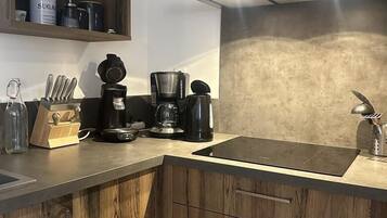 Microwave, dishwasher, high chair