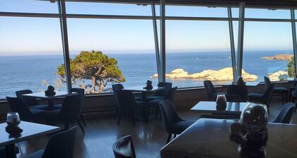 Hyatt Carmel Highlands Inn ocean view condo with kitchen, fireplace, balcony,