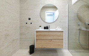 Shower, hair dryer