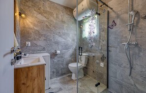 Shower, hair dryer