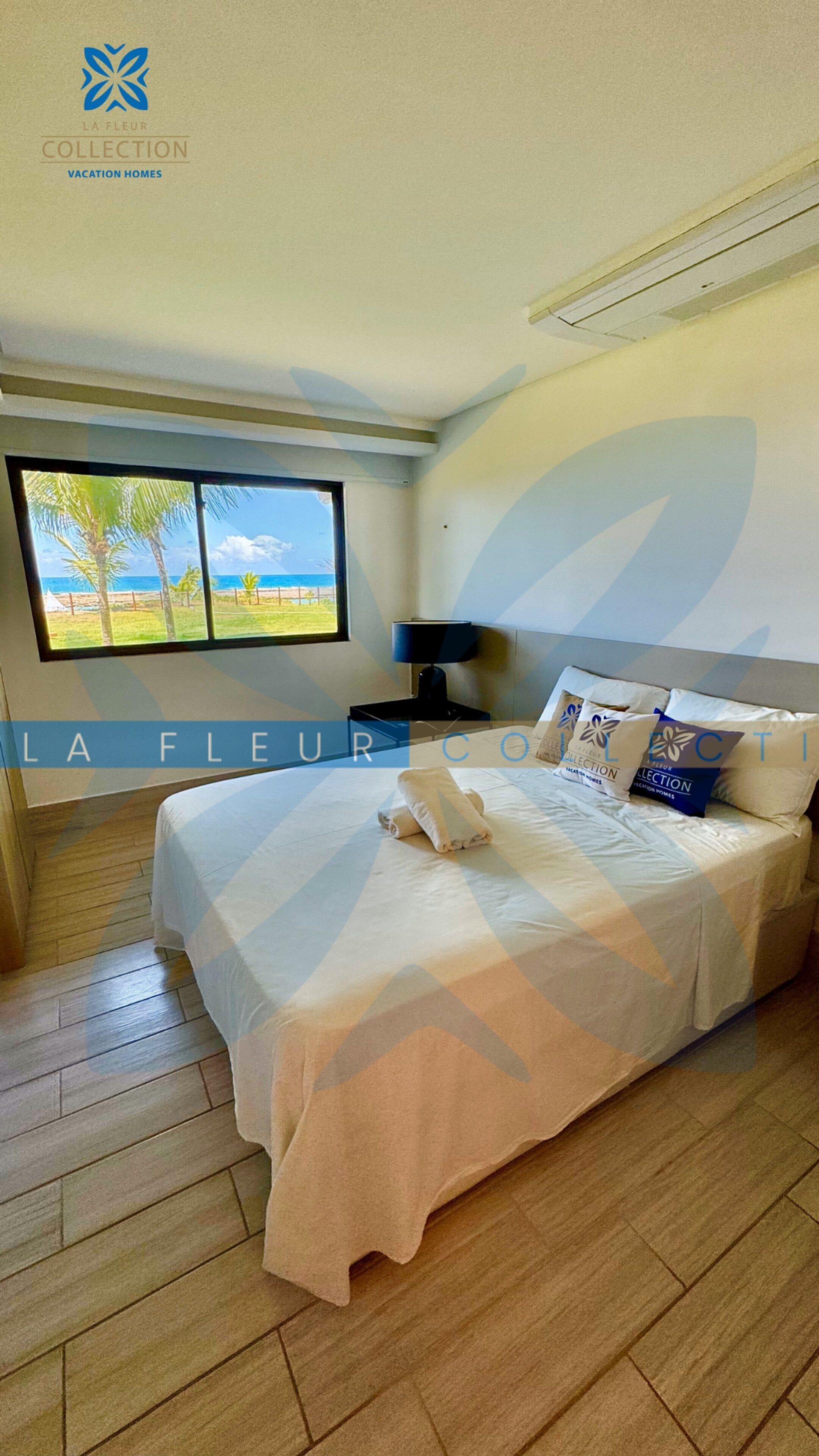 Deluxe Apartment, Multiple Beds, Private Pool, Sea View | Desk, laptop workspace, blackout drapes, soundproofing