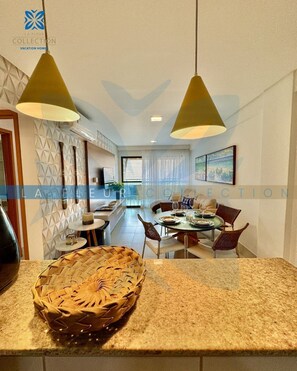 Premium-Apartment, Blick auf die Anlage | Speisen