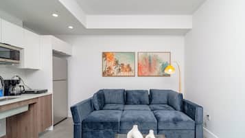 Deluxe-Einzelzimmer, Stadtblick | Wohnbereich