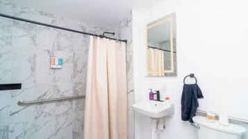 Deluxe Single Room, City View | Bathroom | Free toiletries, towels, shampoo, toilet paper