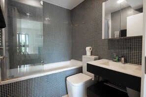 Hair dryer, towels