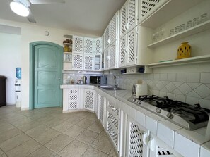 Fridge, microwave, stovetop, coffee/tea maker - Charming 2-bedroom ocean front condo in wonderful Las Terrenas (LasTerrenas)