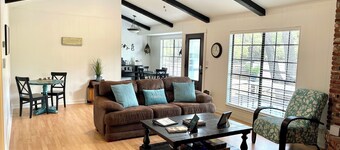 NEW! Private Wooded Escape Between 2 Lakes • Walk to 1 • BYO Boat • Pet-friendly