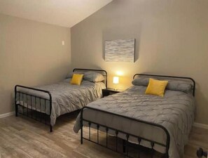 2 bedrooms, in-room safe, iron/ironing board, WiFi