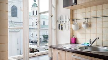 Fridge, oven, stovetop, dishwasher
