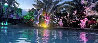 Spacious 6-bedroom house with a private night club