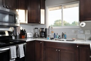 Microwave, oven, stovetop