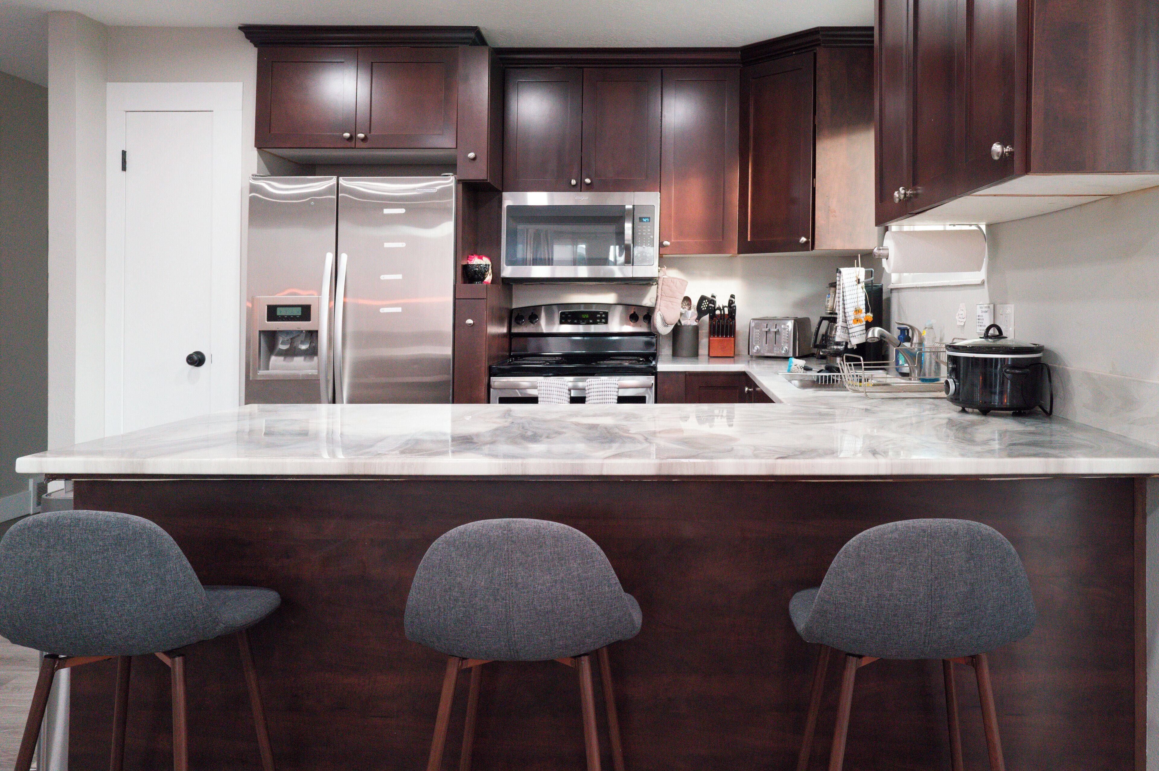 Microwave, oven, stovetop