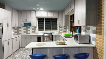 Microwave, oven, stovetop