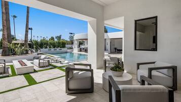 A heated pool