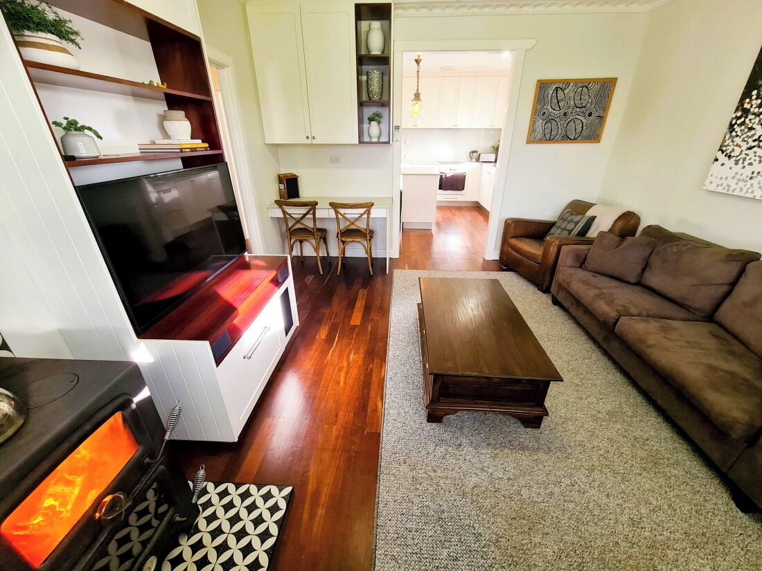 Smart-TV, peis og stereoanlegg