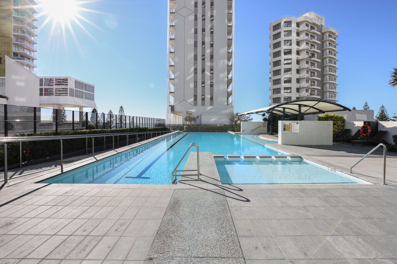 Una piscina riscaldata