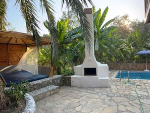 Outdoor pool - Spacious Stone Villa in the heart of Kayakoy, Overlooking the historic ruins. (Fethiye)