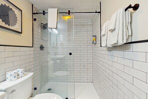 Hair dryer, towels