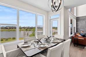 Dining - Stunning Executive Home » Central AC » King Bed (Airdrie)