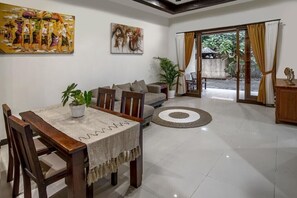 Superior Villa, 2 Bedrooms, Pool View | Living area | Flat-screen TV - Pondok Arya Kuta Villas by Kamara (Kuta)