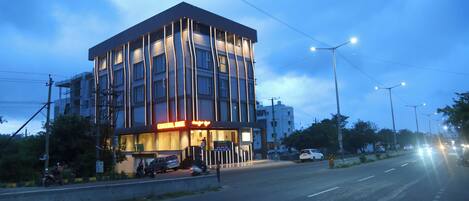 Front of property – evening/night