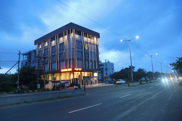 Front of property – evening/night
