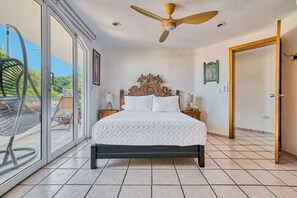 2 bedrooms, desk, iron/ironing board, travel cot