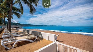 Accommodatie ligt op het strand