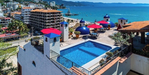 Pool - 603 Plaza Mar | 2BR/2BA Puerto Vallarta | Pool, Balcony (Puerto Vallarta)