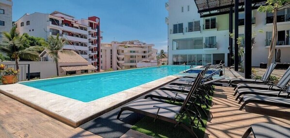 18.Pool - Cozy Studio -Private Balcony - Pool - Gym (Bucerías)