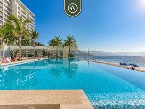 Pool - Luxury Oceanfront 3 BR Condo - Pools (Puerto Vallarta)