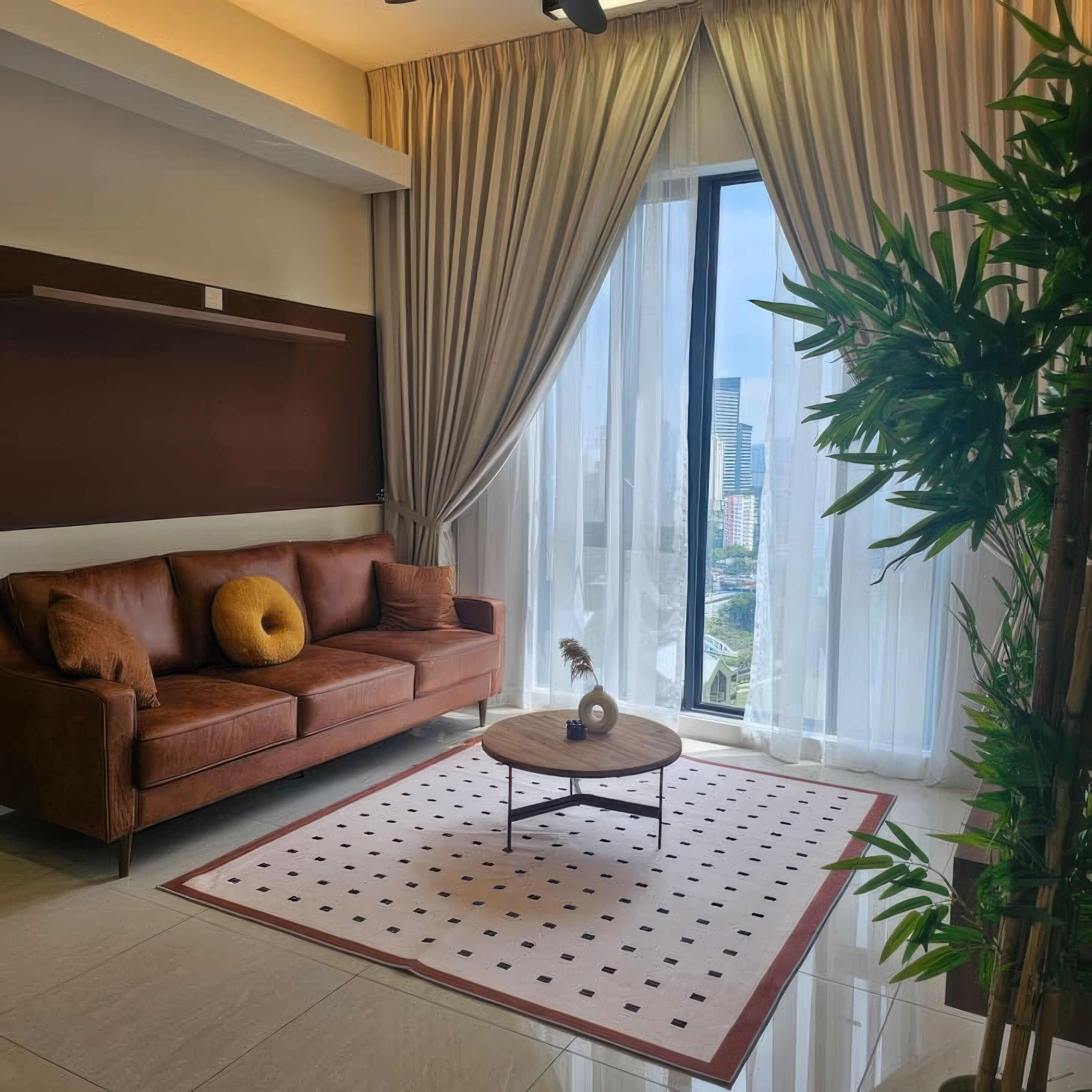 Superior Apartment, 2 Bedrooms, Balcony, City View | Living area