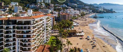 Accommodatie ligt op het strand