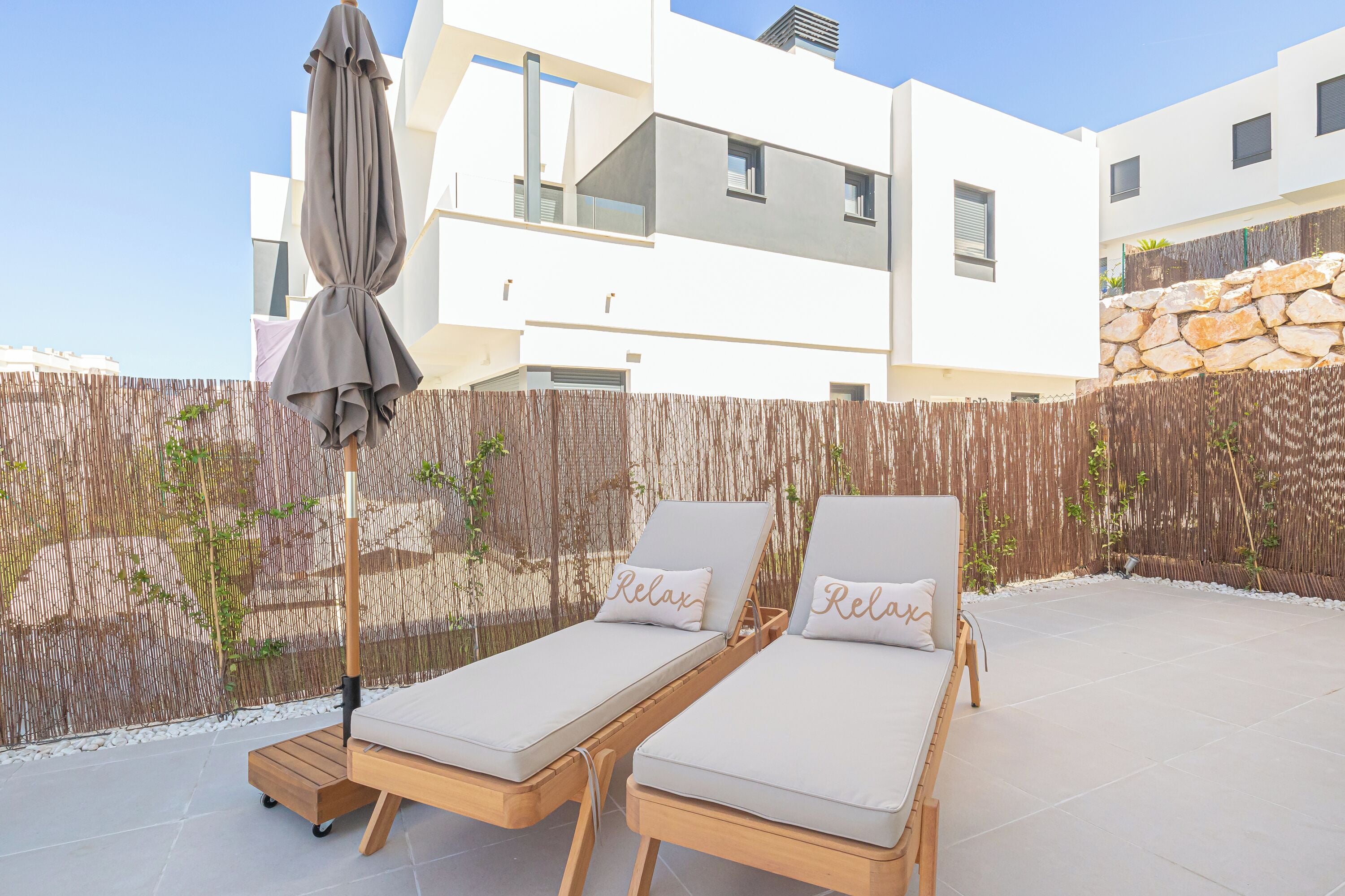 Luksushus, flere soverom, 2 bad (Casa La Cala De Mijas with pool for 8) | Terrasse/patio