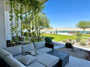 Terrace/patio - Relaxing Family Spot. Pool, Lagoon & Beach Walk A7 (Puerto Peñasco)
