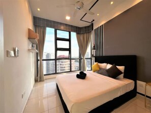 Superior Apartment, 2 Bedrooms, Kitchen, City View | Desk, laptop workspace, iron/ironing board, free WiFi - The Robertson Residences Free Gym & Pool (Kuala Lumpur)