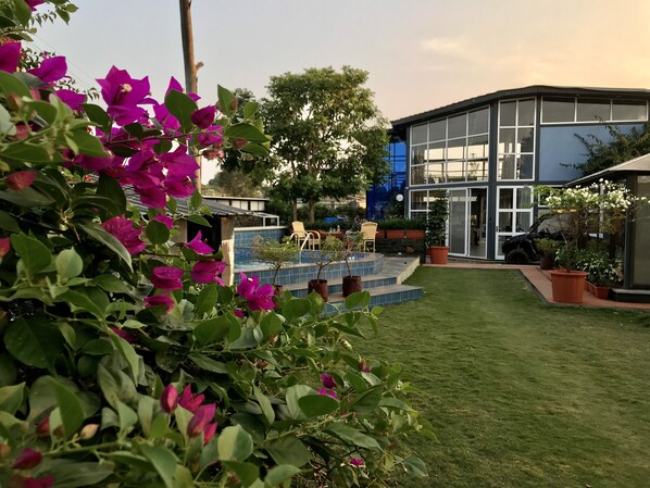 Pool - Charming 4-bedroom villa with AC, fitness room in Javan (Javan)