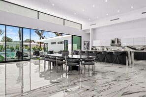 Dining - Sleeps 20 | Luxe Pool, Hot Tub, & Pickleball | Bravo Villa #9 by AvantStay (Indio)