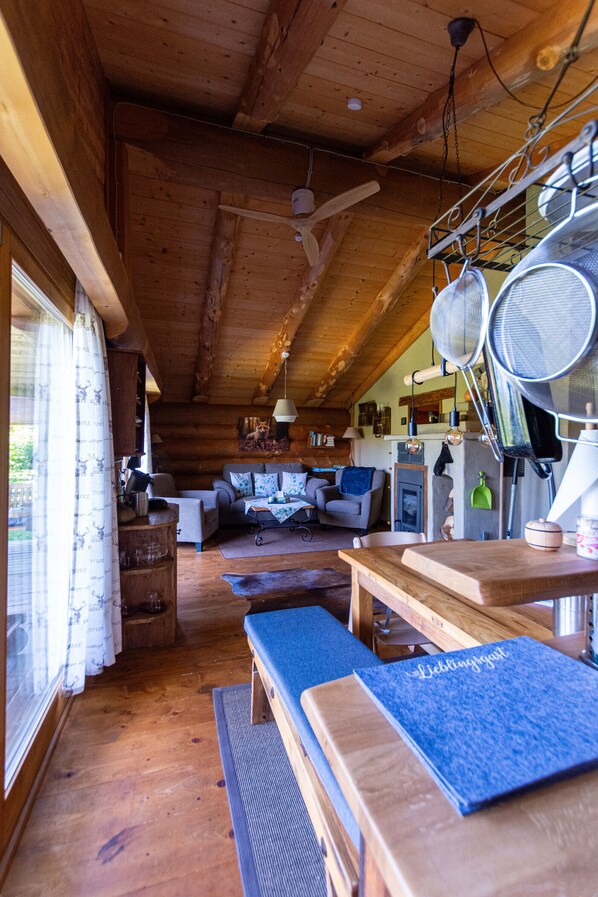 Fernseher, Kamin
