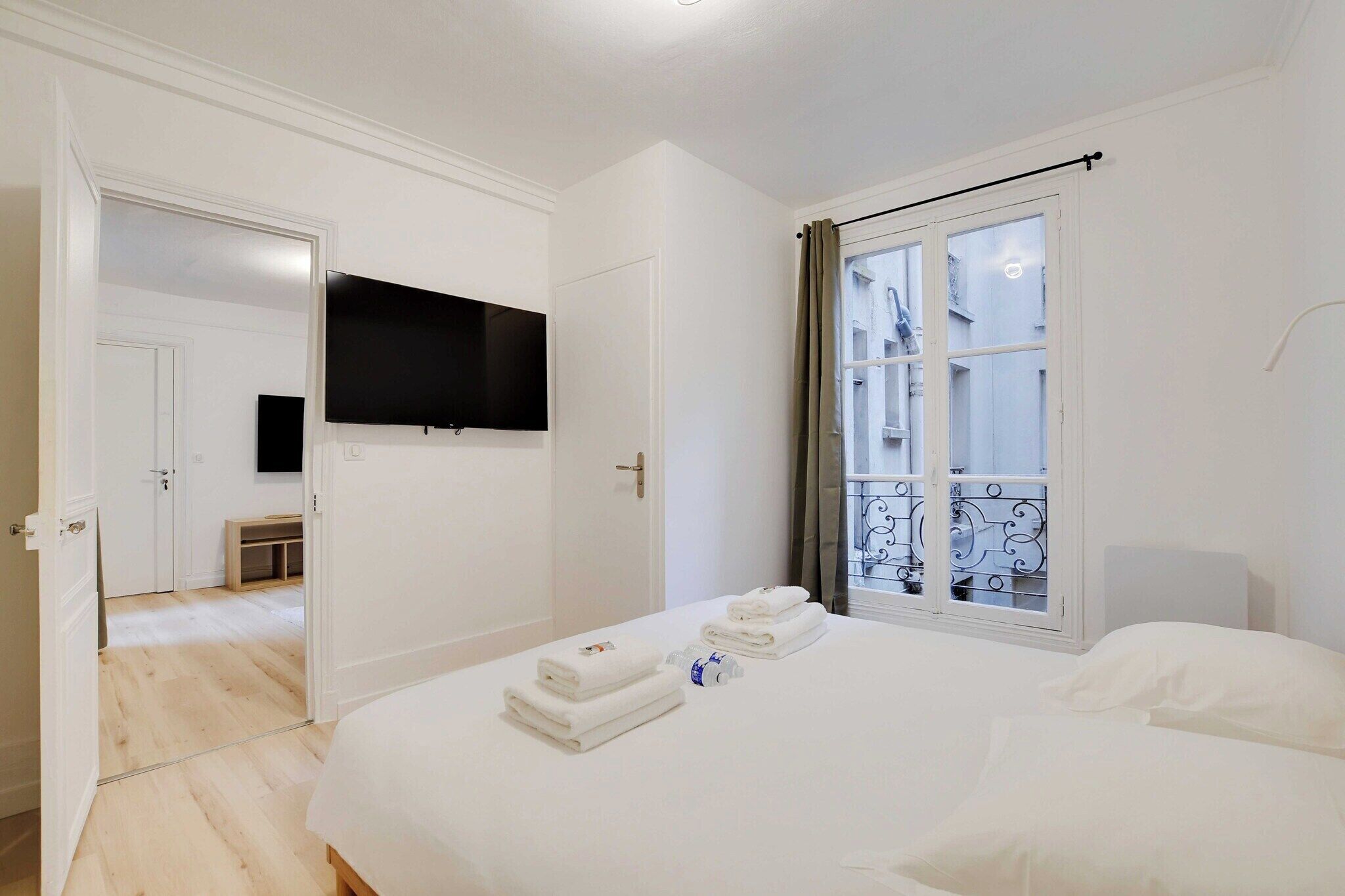 1 sovrum, skrivbord, strykjärn/strykbräda och gratis wi-fi