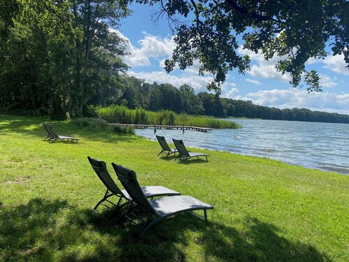 Bungalow am Rudower See bis 3 Personen Haustierfreundlich, Natur und Ruhe,