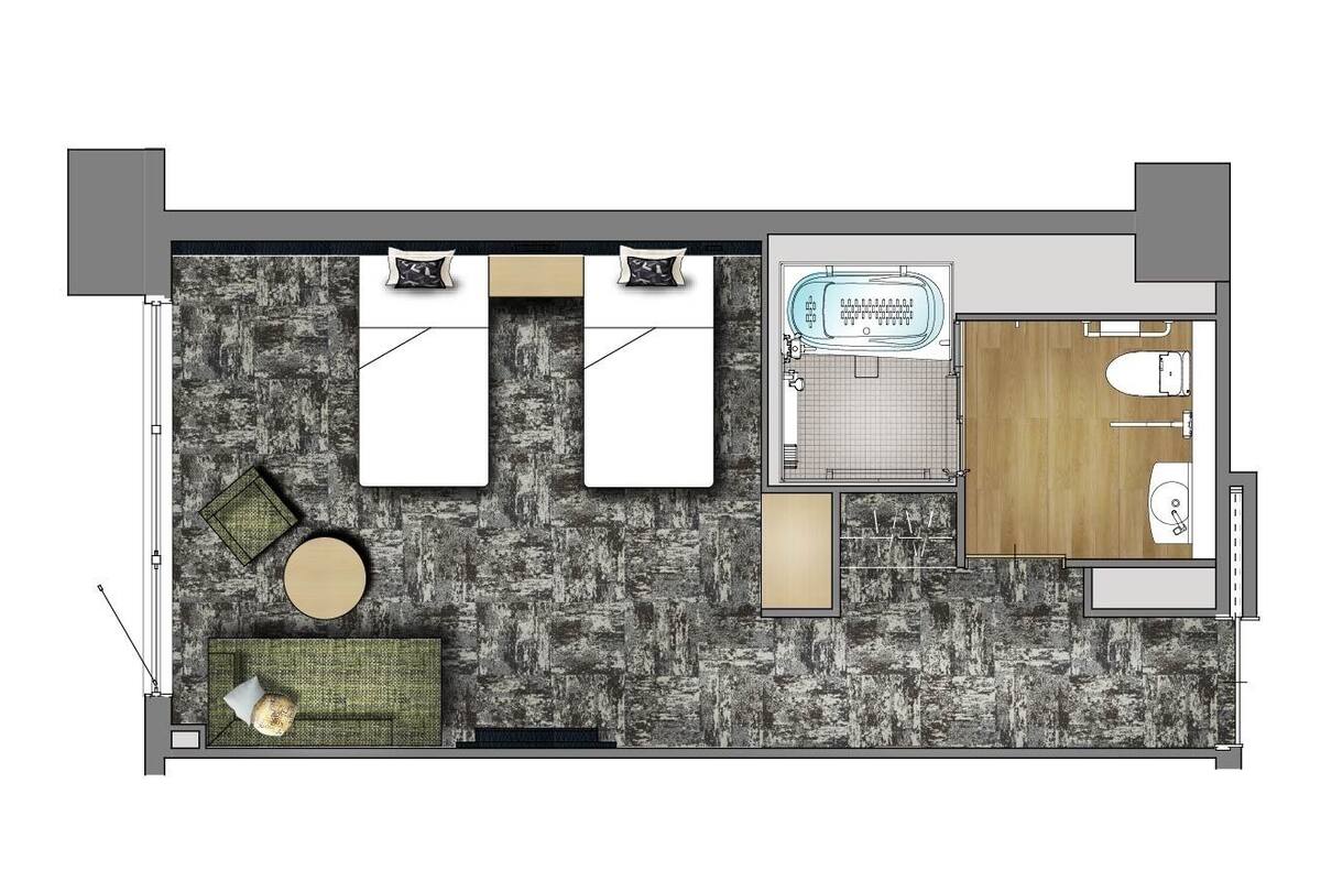Family Twin Room, Mobility Accessible | In-room safe, laptop workspace, iron/ironing board, free WiFi
