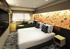 In-room safe, laptop workspace, iron/ironing board, free WiFi