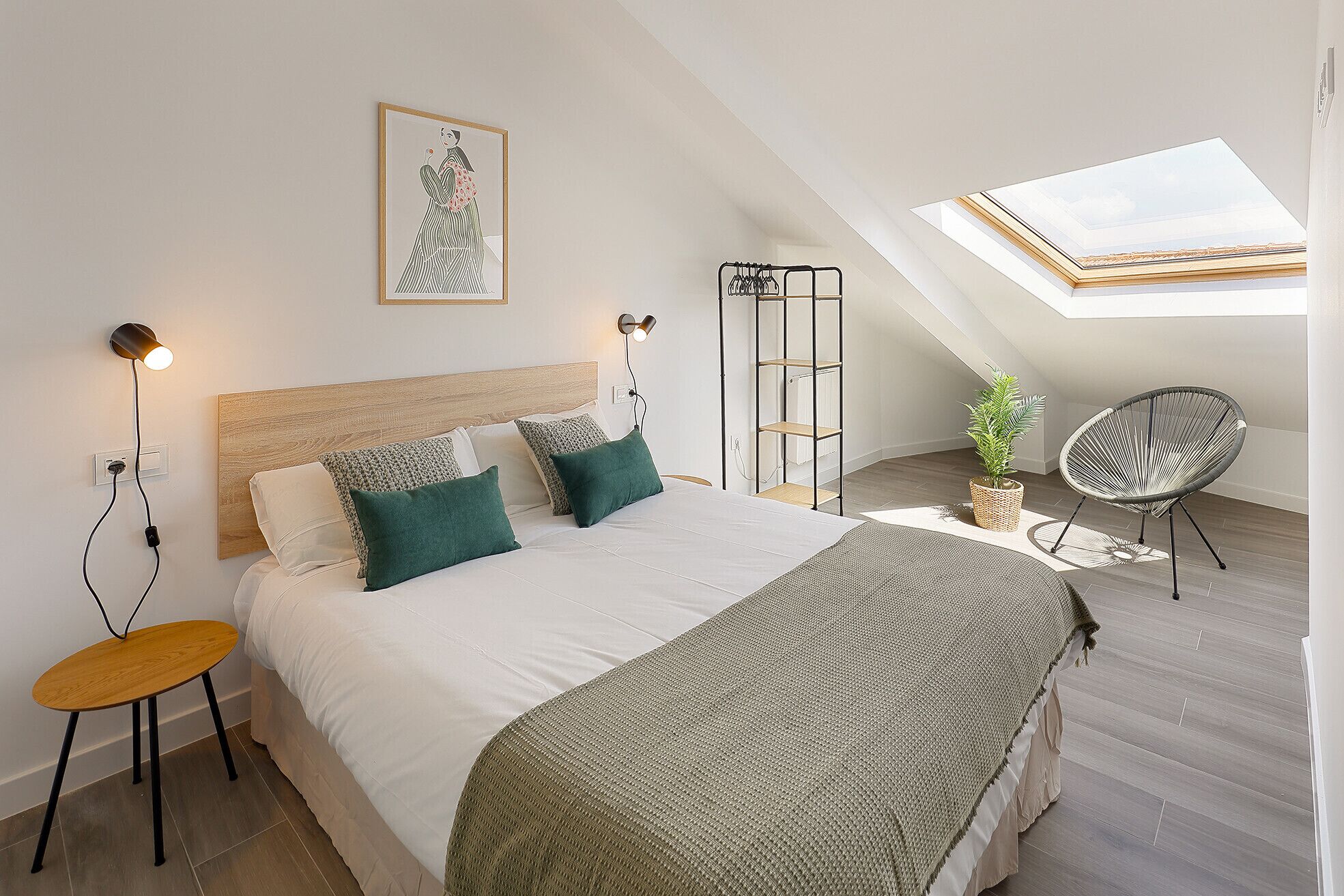 1 dormitorio, tabla de planchar con plancha, wifi gratis y ropa de cama