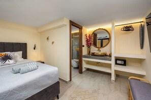 2 slaapkamers, een kluis op de kamer, een strijkplank/strijkijzer