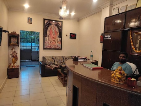Reception. Narmada new residency lodge